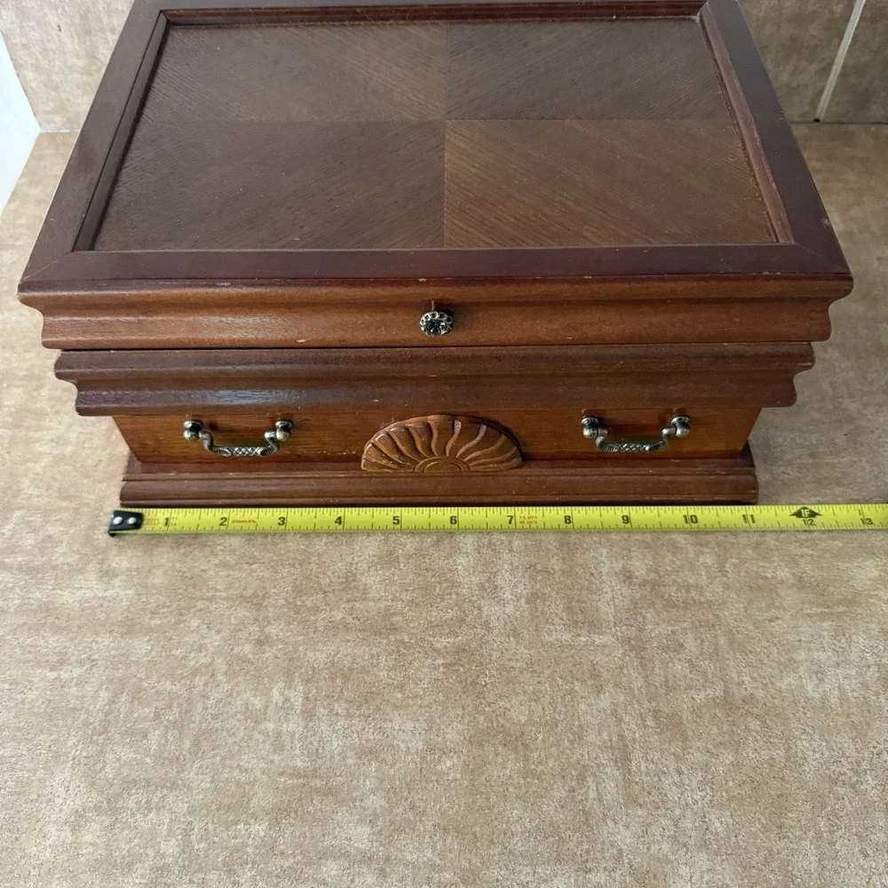 Vintage Rosalco Commodore Collection Jewelry Box Chest w/ Drawers 1987 - Picture 5 of 6